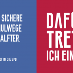 Für Sicher Schulwege - Dafür trete ich ein!